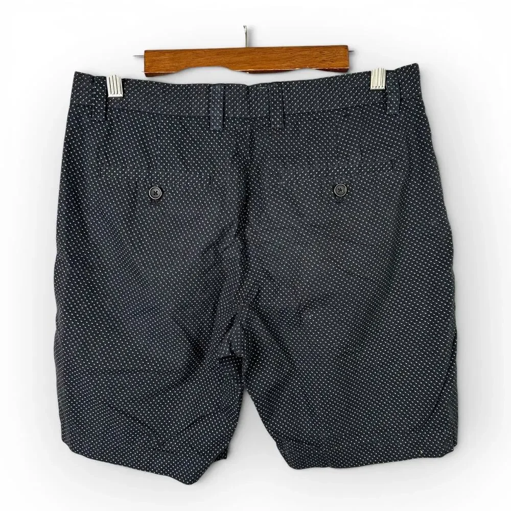 Banana Republic Mens size 30 Aiden Club Shorts Blue Geometric Cotton Preppy
